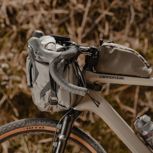 Monserrat on the road bags bikepacking bicycle bags gravel canada usa frame bag cycling outdoor green camping cellphone holder hands free dry bag carry 4
