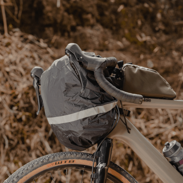 Monserrat on the road bags bikepacking bicycle bags gravel canada usa frame bag cycling outdoor green camping cellphone holder hands free dry bag carry 5