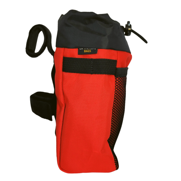 on the road bags bike packing bicycle bags gravel canada usa food pouch red