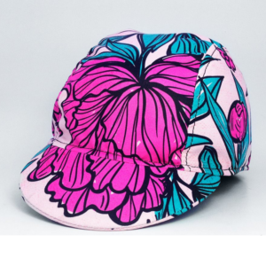 Pink Flower Cycling Cap