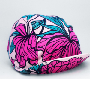 Pink Flower Cycling Cap